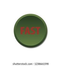 Fast vector button, web design element