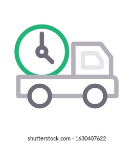 fast vector color line icon 