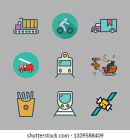 fast vector icon set