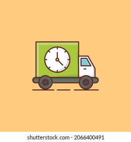 fast Vector illustration on a transparent background. Premium quality symbols.Vector line flat color icon for concept and graphic design.