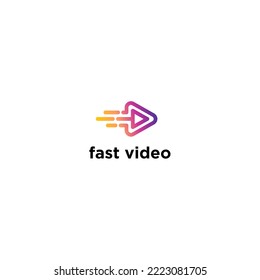 fast video logo designs vector template