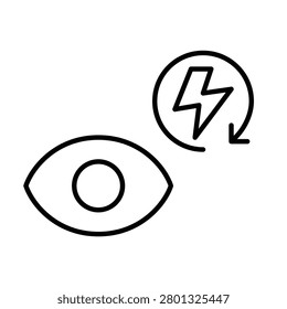 Fast vision sync, quick view refresh, rapid sight update. Pixel perfect, editable stroke vector icon