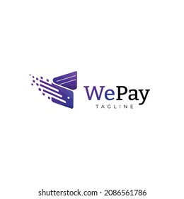 Fast Wallet Mobile Internet Payment Logo Design Template