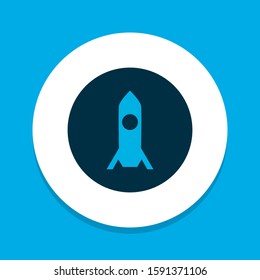 Fast wifi icon colored symbol. Premium quality isolated rocket element in trendy style.