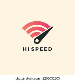 Fast WiFi Icon. Vector WiFi With Arrow Sign.