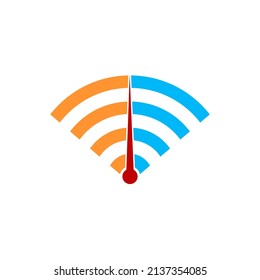 Fast Wifi Logo Design Element with high speed