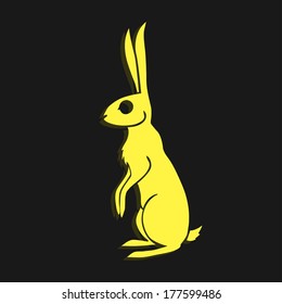 Fast yellow sitting rabbit, you can see other rabbits in my profile