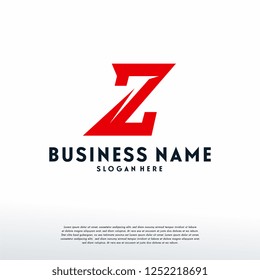 Fast Z initial logo designs template, Z dash logo symbol, logo template icon