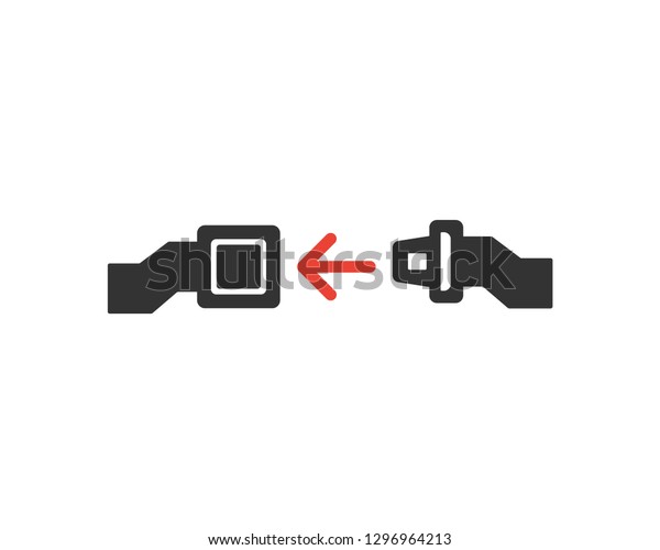 Fasten Seat Belt Icon Seat Belt Stock Vector Royalty Free 1296964213