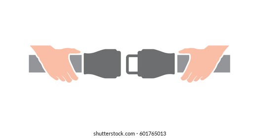 Fasten Seat Belt Vector Icon