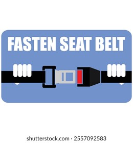 Fasten seat belts, sign vector