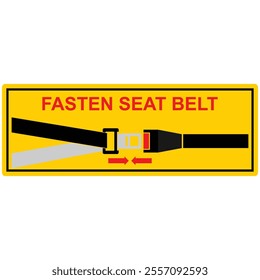 Fasten seat belts, sign vector