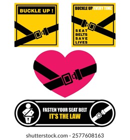 Fasten your seat belt, it's the law, sticker