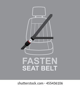 Fasten your seat belts icon.