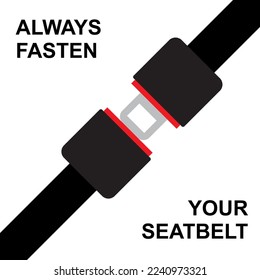 Fasten your seatbelt safety precaution.