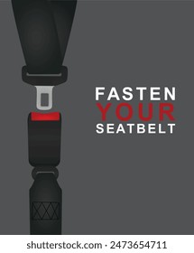 Fasten your seatbelt. vector  illustration