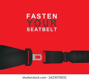 Fasten your seatbelt. vector  illustration