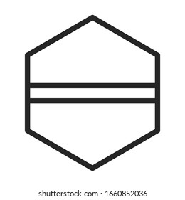 Fastener head vector icon.Outline vector icon isolated on white background fastener head.