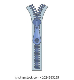 Fastener zip icon. Cartoon illustration of fastener zip vector icon for web