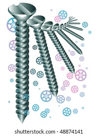Fasteners dowel screw spiral