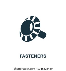Fasteners icon. Simple illustration from sewing equipment collection. Creative Fasteners icon for web design, templates, infographics and more