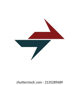 ilustración vectorial del logotipo de la flecha más rápida