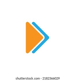 faster arrow logo vektor template