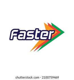 Faster and delivery Logo Template vector icon illustration design
