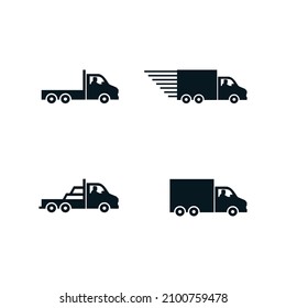 Faster and delivery Logo Template vector icon illustration design