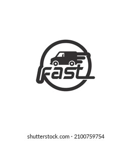 Faster and delivery Logo Template vector icon illustration design