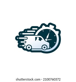 Faster and delivery Logo Template vector icon illustration design