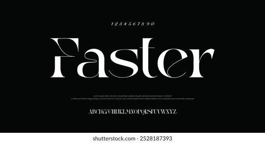 Faster ENERGY FONT, Sport Modern Italic Alphabet Font. Typography urban style fonts for technology, digital, movie logo design. vector illustration.eps