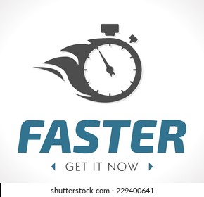 Faster Logo Stock Vector Royalty Free 229400641 Shutterstock