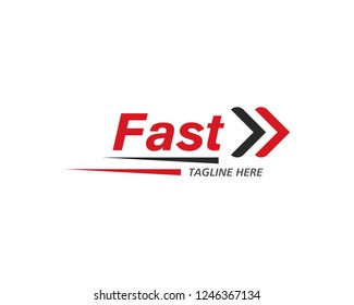 Faster Logo Template vector icon illustration design