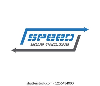 Faster Logo Template vector icon illustration design - Vector