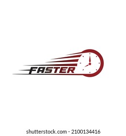 Faster Logo Template vector icon illustration design
