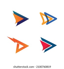Faster Logo Template vector icon illustration design