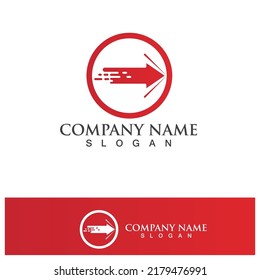 Faster Logo Template vector icon illustration design