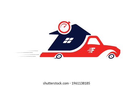 Faster Minimalist Vector l Modern logo  l Faster Auto 