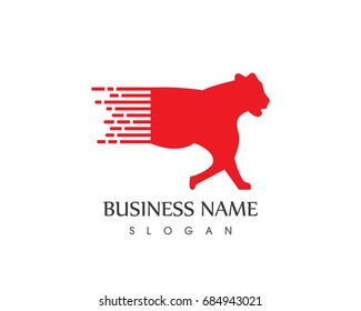 Faster Panther Logo Design 