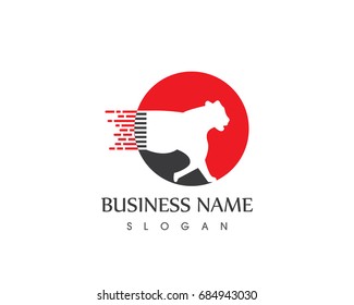Faster Panther Logo Design 