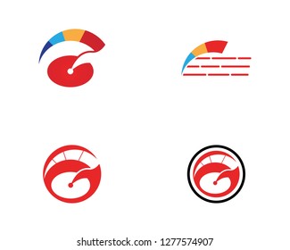 Faster speed logo design concept