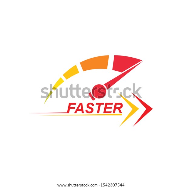 faster speed logo icon of automotive racing\
concept design