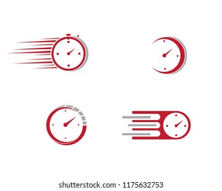 Faster and speed Logo Template vector icon illustration design