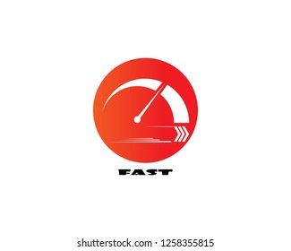 Faster and speed logo Template vector icon illustration design - Vector