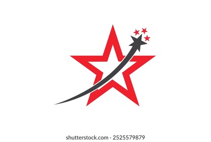 Faster star arrow vector icon illustration design template logo design