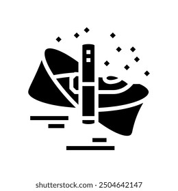 faster than light travel unsolved mystery glyph icon vector. faster than light travel unsolved mystery sign. isolated symbol illustration