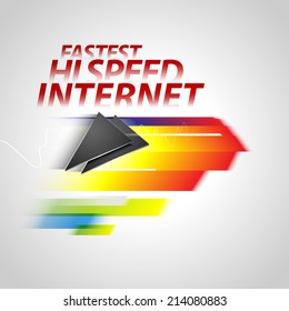 Fastest High Speed Internet Illustration