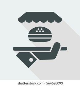 Fast-food concept - Vector web icon