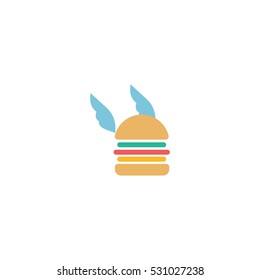 Fastfood Delivery Vector Logo Design Element